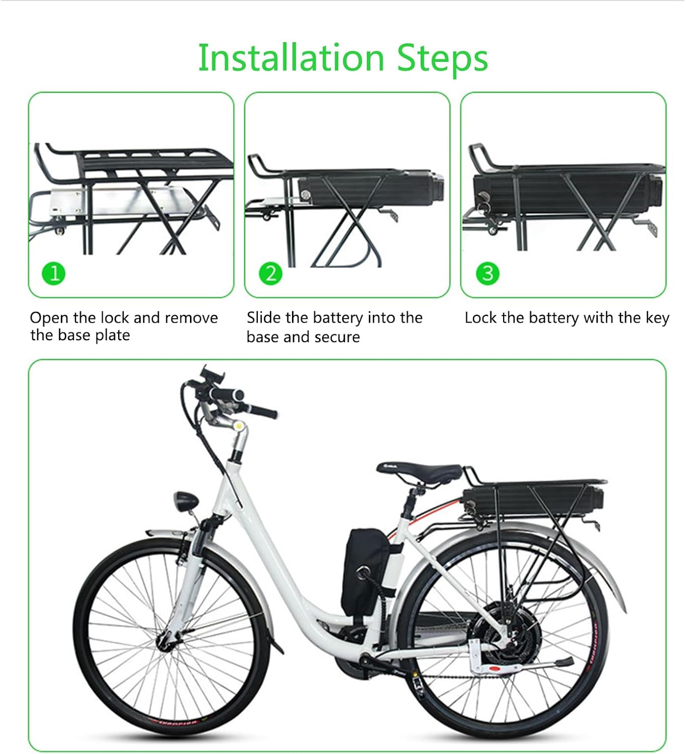 電動自転車バッテリー 海龍バッテリー 36V 48V 10.4Ah 13Ah 15Ah マカダム e-trac 電動自転車